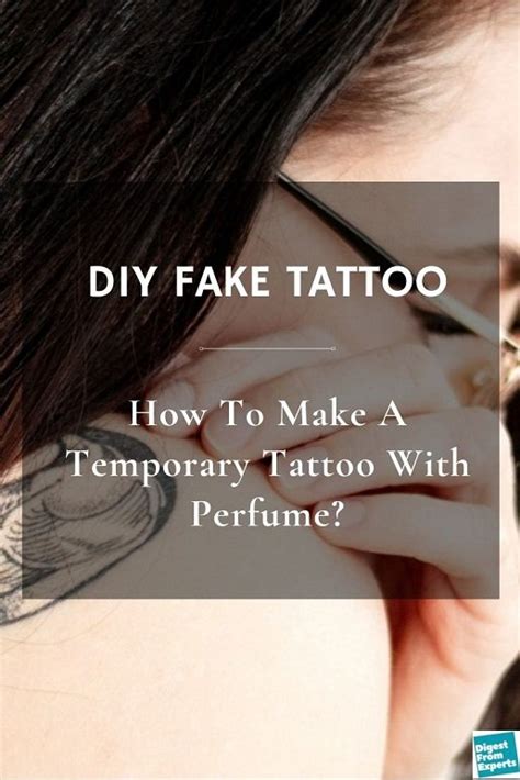 how to make fake tattoos perfume|temporary tattoo with perfume tiktok.